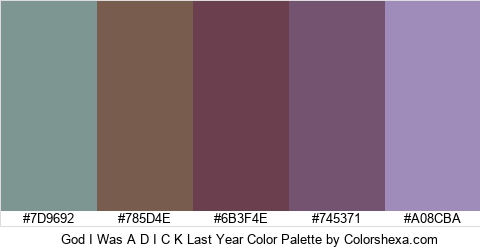 God I Was A D I C K Last Year Color Colors Logo