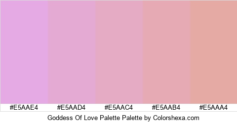 Goddess Of Love Palette Colors Logo