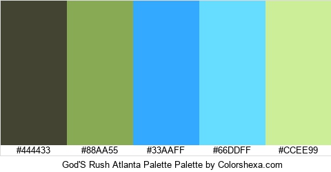 God'S Rush Atlanta Palette Colors Logo