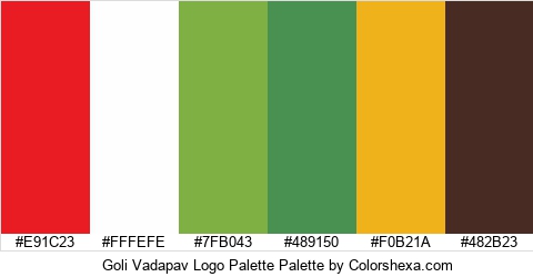 Goli Vadapav Logo Palette Colors Logo