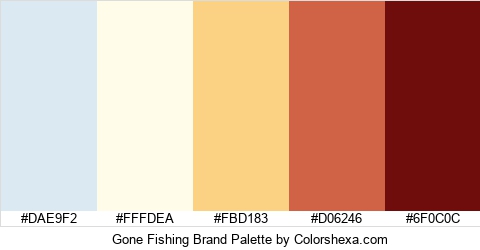Gone Fishing Brand Colors Logo