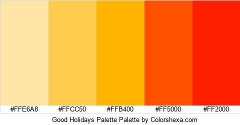 Good Holidays Palette Colors Logo