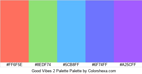 Good Vibes 2 Palette Colors Logo
