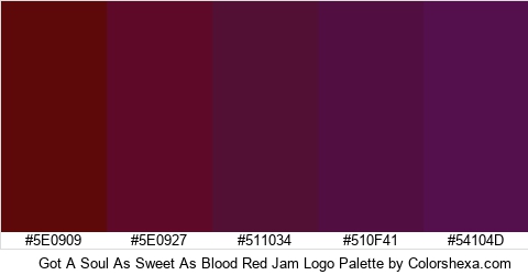 Got A Soul As Sweet As Blood Red Jam Logo Colors Logo
