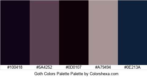 Goth Colors Palette Colors Logo
