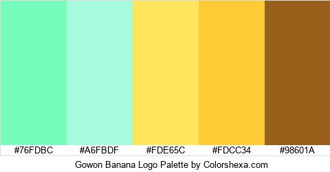 Gowon Banana Logo Colors Logo