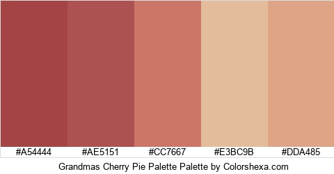 Grandmas Cherry Pie Palette Colors Logo