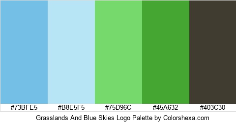 Grasslands And Blue Skies Logo Colors Logo