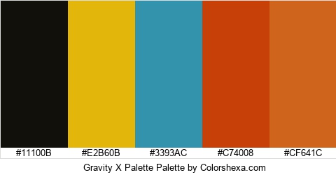 Gravity X Palette Colors Logo
