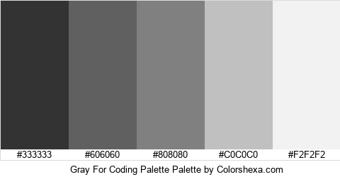 Gray For Coding Palette Colors Logo