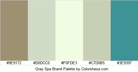 Gray Spa Brand Colors Logo