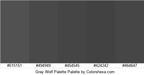 Gray Wolf Palette Colors Logo