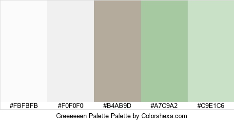 Greeeeeen Palette Colors Logo