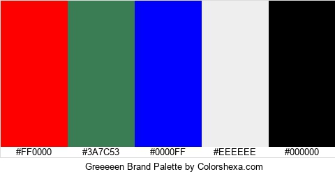 Greeeeen Brand Colors Logo