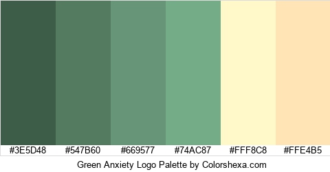 Green Anxiety Logo Colors Logo