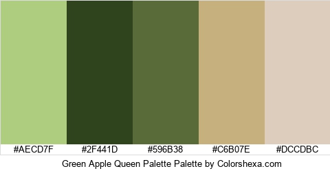 Green Apple Queen Palette Colors Logo
