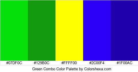 Green Combo Color Colors Logo