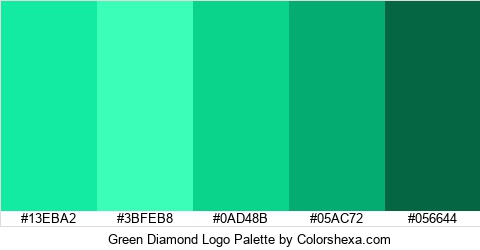 Green Diamond Logo Colors Logo