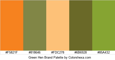 Green Hen Brand Colors Logo