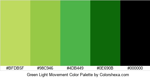 Green Light Movement Color Colors Logo