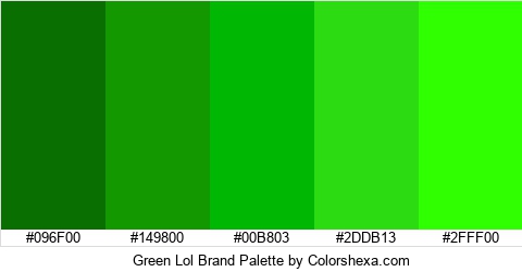 Green Lol Brand Colors Logo