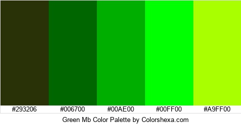 Green Mb Color Colors Logo
