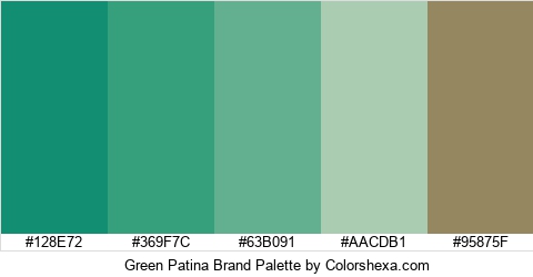 Green Patina Brand Colors Logo