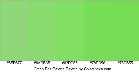 Green Pea Palette Colors Logo