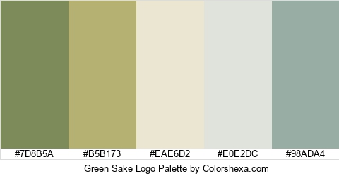 Green Sake Logo Colors Logo