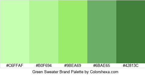 Green Sweater Brand Colors Logo