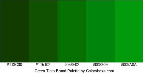 Green Tints Brand Colors Logo