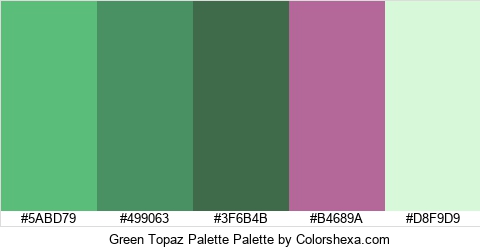 Green Topaz Palette Colors Logo