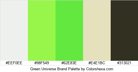 Green Universe Brand Colors Logo