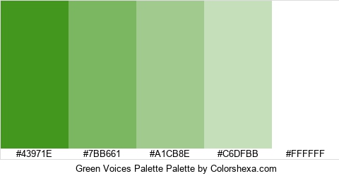 Green Voices Palette Colors Logo