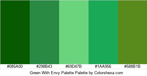 Green With Envy Palette Colors Logo