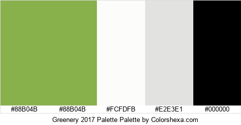 Greenery 2017 Palette Colors Logo