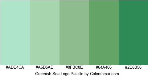 Greenish Sea Logo Colors Logo