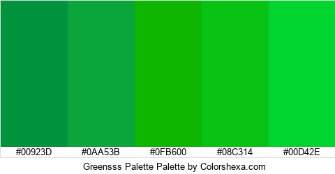 Greensss Palette Colors Logo