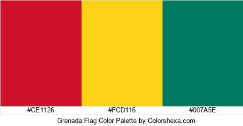 Grenada Flag Color Colors Logo