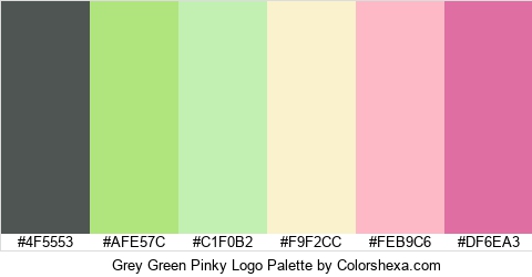 Grey Green Pinky Logo Colors Logo