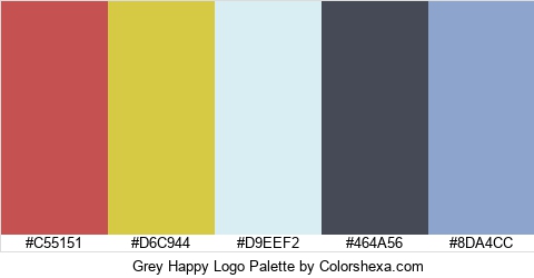 Grey Happy Logo Colors Logo