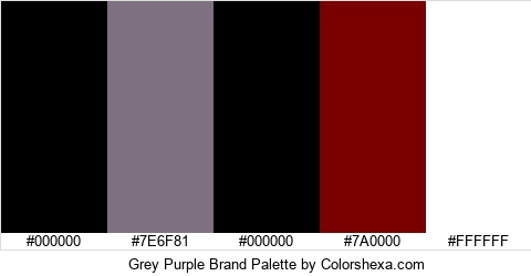 Grey Purple Brand Colors Logo
