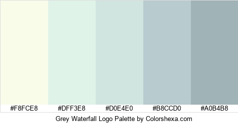 Grey Waterfall Logo Colors Logo