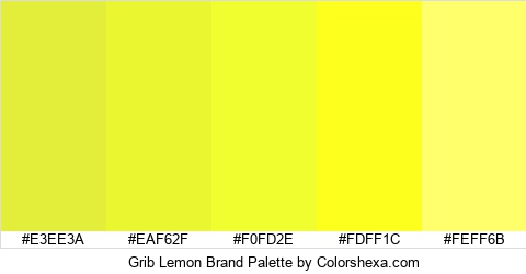 Grib Lemon Brand Colors Logo
