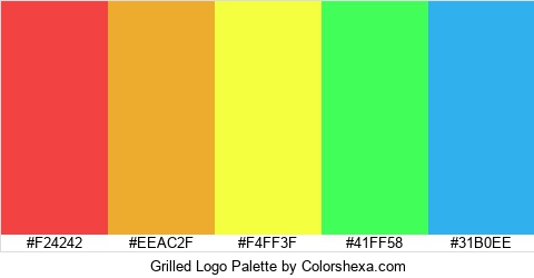 Grilled Logo Colors Logo