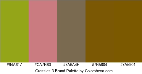 Grossies 3 Brand Colors Logo