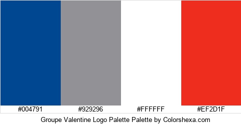 Groupe Valentine Logo Palette Colors Logo