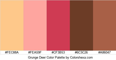 Grunge Deer Color Colors Logo