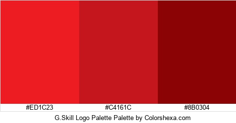G.Skill Logo Palette Colors Logo