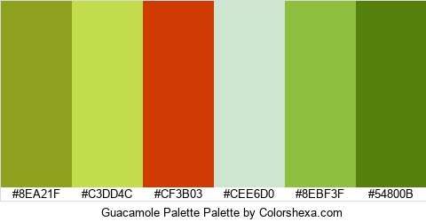 Guacamole Palette Colors Logo